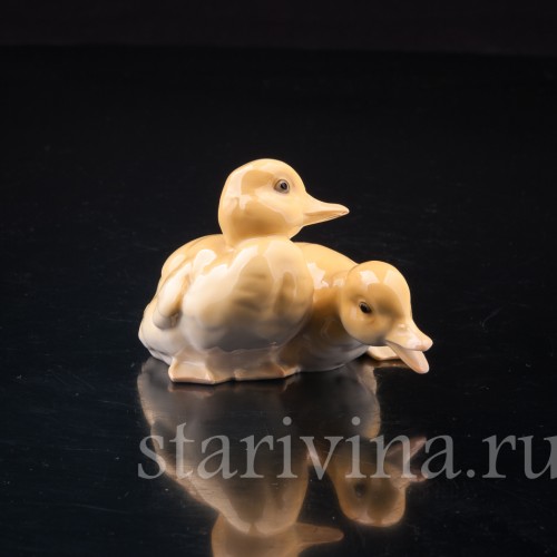 Фарфорвая статуэтка птиц Утята, Hutschenreuther, Германия, 1970 гг.