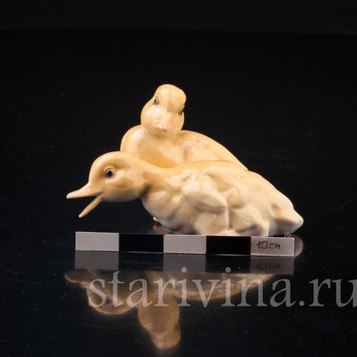 Фарфорвая статуэтка птиц Утята, Hutschenreuther, Германия, 1970 гг.