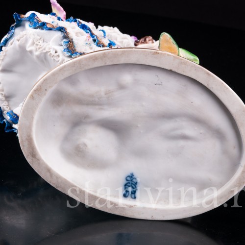 "Душевный разговор", Коломбина и Арлекин, кружевная, Volkstedt, Германия, до 1935 г