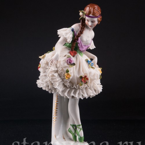 Юная балерина, кружевная, Muller & Co, Германия, нач. 20 в