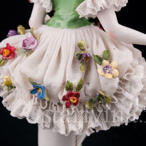 Юная балерина, кружевная, Muller & Co, Германия, нач. 20 в