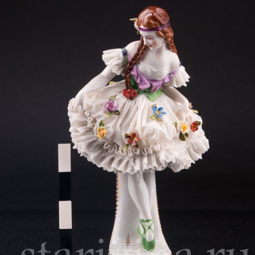 Юная балерина, кружевная, Muller & Co, Германия, нач. 20 в