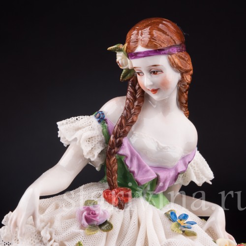 Юная балерина, кружевная, Muller & Co, Германия, нач. 20 в