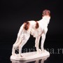 Статуэтка собаки из фарфора Борзая, Hertwig & Co, Германия, сер. 20 в.