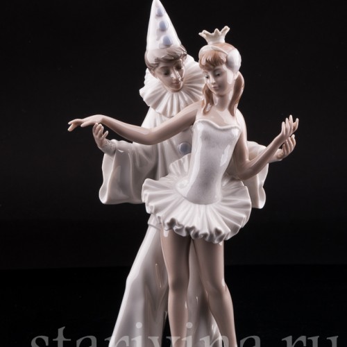 "Карнавал", Пьеро и балерина, Lladro, Испания, 1971-1974 гг