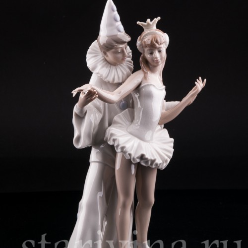 "Карнавал", Пьеро и балерина, Lladro, Испания, 1971-1974 гг