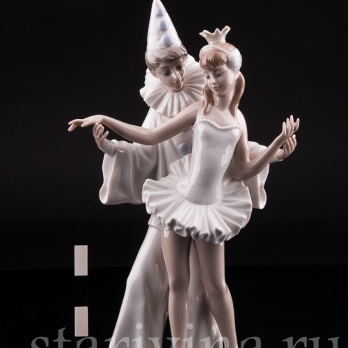 "Карнавал", Пьеро и балерина, Lladro, Испания, 1971-1974 гг