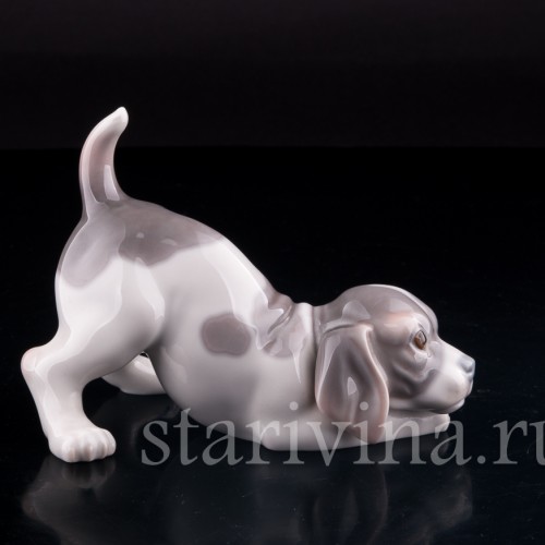 Играющий щенок, Lladro, Испания, вт. пол. 20 в