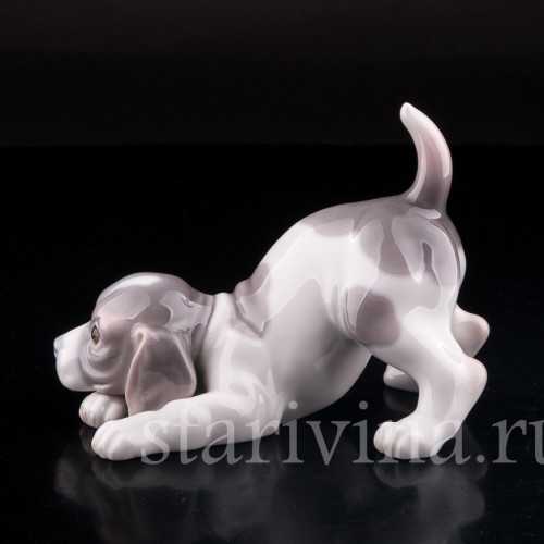 Играющий щенок, Lladro, Испания, вт. пол. 20 в