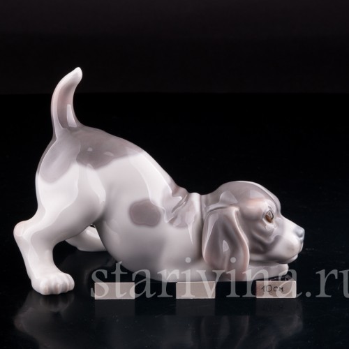 Играющий щенок, Lladro, Испания, вт. пол. 20 в