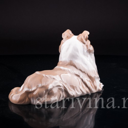 Фигурка собаки из фарфора Колли, Royal Copenhagen, Дания, вт. пол. 20 в.