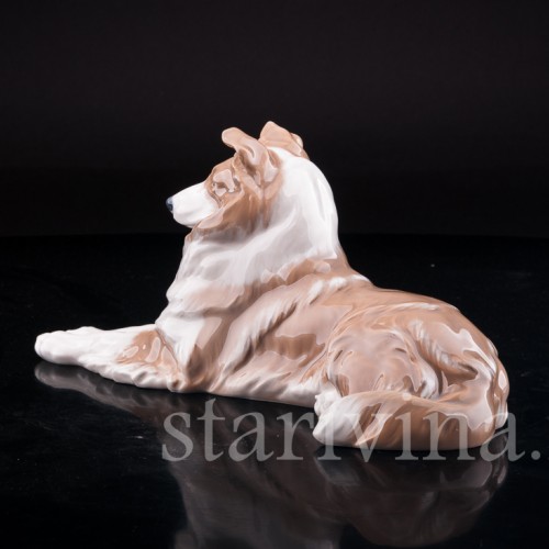 Фигурка собаки из фарфора Колли, Royal Copenhagen, Дания, вт. пол. 20 в.