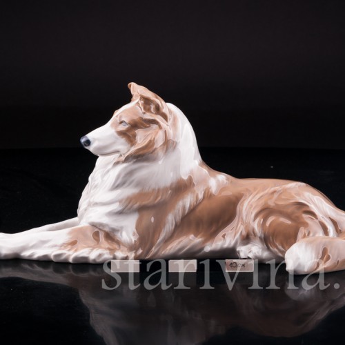 Фигурка собаки из фарфора Колли, Royal Copenhagen, Дания, вт. пол. 20 в.
