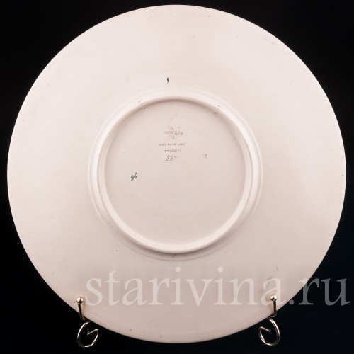 Декоративная фарфоровая тарелка После сражения, Villeroy & Boch, Германия, 1898 г.