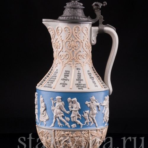 Антикварный Кувшин 12 месяцев, 3,2 л, Villeroy & Boch, Германия, 1900 гг.