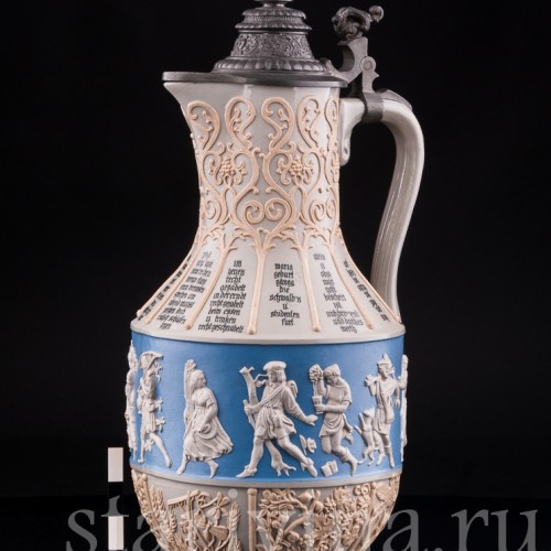 Антикварный Кувшин 12 месяцев, 3,2 л, Villeroy & Boch, Германия, 1900 гг.