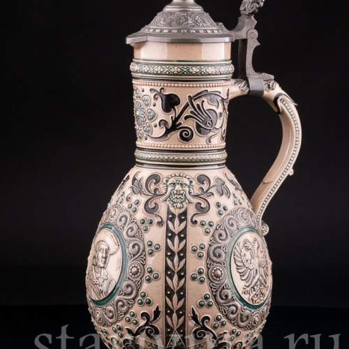 Антикварный кувшин Император Максимилиан, 2,5л, Marzi & Remy, Германия, пер. пол. 20 в.