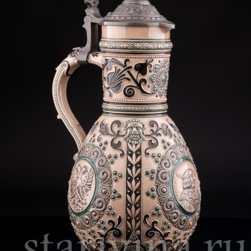 Антикварный кувшин Император Максимилиан, 2,5л, Marzi & Remy, Германия, пер. пол. 20 в.