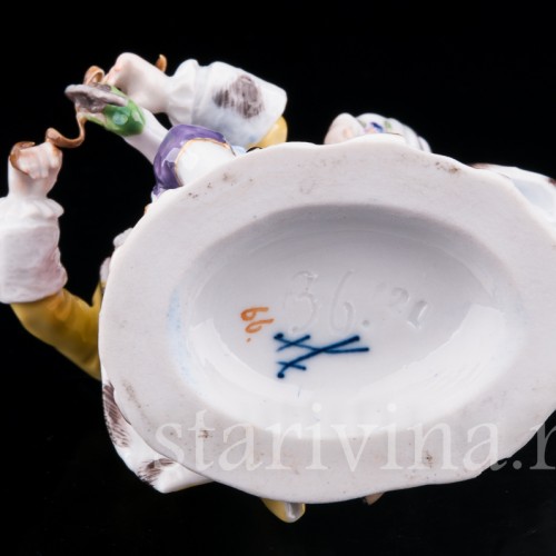 Аллегория зимы, катание на коньках, Meissen, Германия, кон. 19 - нач. 20 вв