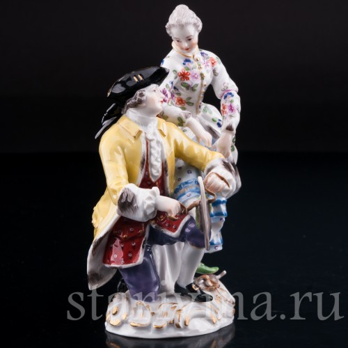 Аллегория зимы, катание на коньках, Meissen, Германия, кон. 19 - нач. 20 вв