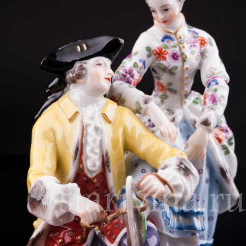 Аллегория зимы, катание на коньках, Meissen, Германия, кон. 19 - нач. 20 вв