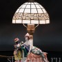 Одалиска и арапчонок с попугаем, лампа, Muller & Co, Германия, нач. 20 в