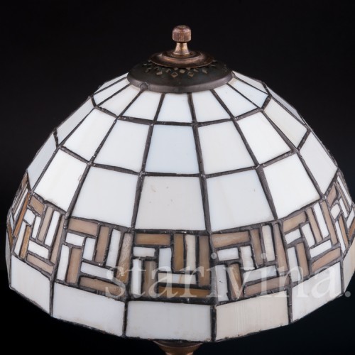 Одалиска и арапчонок с попугаем, лампа, Muller & Co, Германия, нач. 20 в