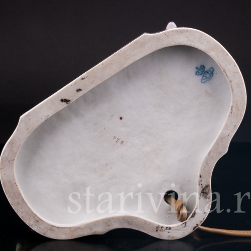 Одалиска и арапчонок с попугаем, лампа, Muller & Co, Германия, нач. 20 в