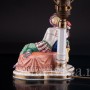 Одалиска и арапчонок с попугаем, лампа, Muller & Co, Германия, нач. 20 в