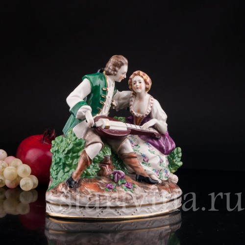 Пара с колесной лирой, Дрезден, Германия, нач. 20 в