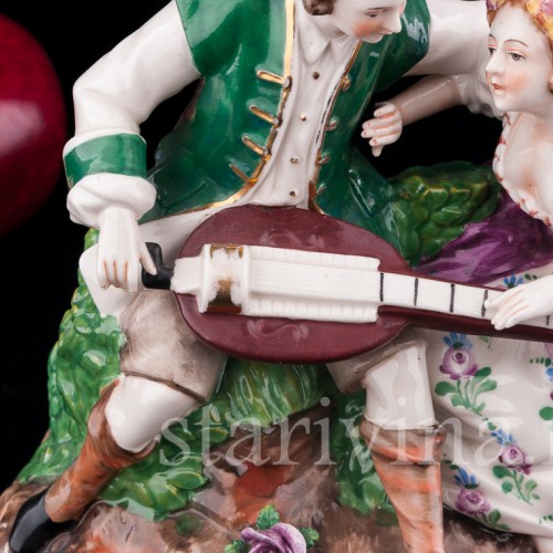 Пара с колесной лирой, Дрезден, Германия, нач. 20 в