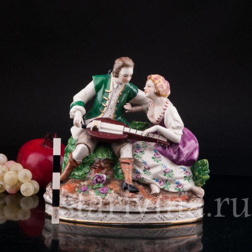Пара с колесной лирой, Дрезден, Германия, нач. 20 в