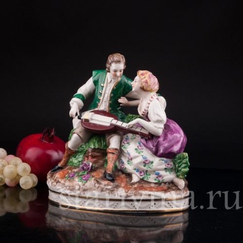 Пара с колесной лирой, Дрезден, Германия, нач. 20 в