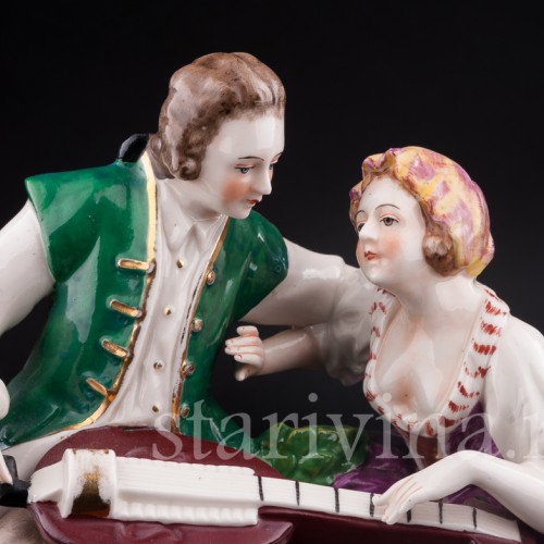 Пара с колесной лирой, Дрезден, Германия, нач. 20 в