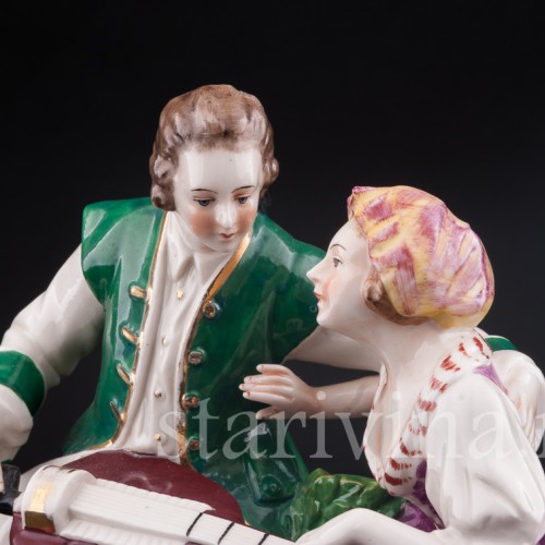 Пара с колесной лирой, Дрезден, Германия, нач. 20 в