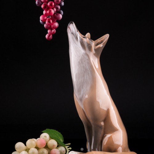 Фарфорвая статуэтка Лиса, Royal Copenhagen, Дания, 1920 гг.