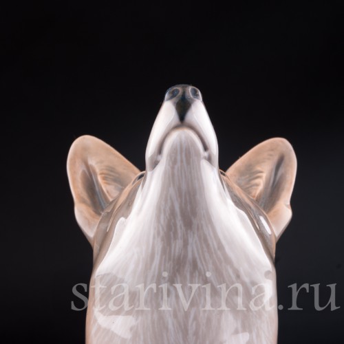 Фарфорвая статуэтка Лиса, Royal Copenhagen, Дания, 1920 гг.