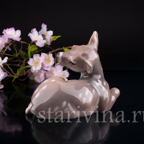 Фарфорвая статуэтка Олененок, Royal Copenhagen, Дания, 1974-1978 гг.