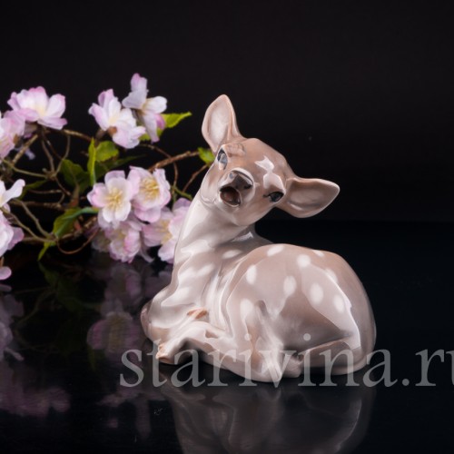 Фарфорвая статуэтка Олененок, Royal Copenhagen, Дания, 1974-1978 гг.