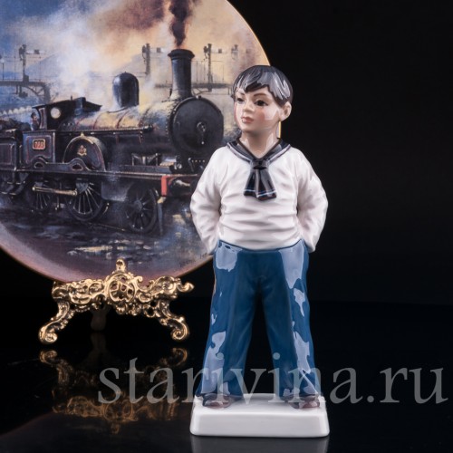 Фигурка мальчика из фарфора Морячок, Dahl Jensen, Дания, 1920-80 гг.