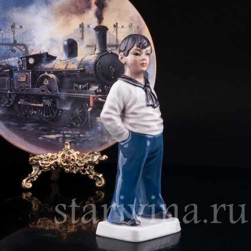 Фигурка мальчика из фарфора Морячок, Dahl Jensen, Дания, 1920-80 гг.