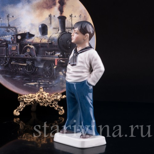 Фигурка мальчика из фарфора Морячок, Dahl Jensen, Дания, 1920-80 гг.
