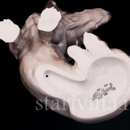 Статуэтка собаки из фарфора Такса, Rorstrand, Швеция, кон. 19 - нач. 20 вв.