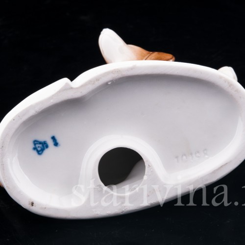 Фарфорвая статуэтка собак Две таксы, Wagner & Apel, Германия, 1951-74 гг.