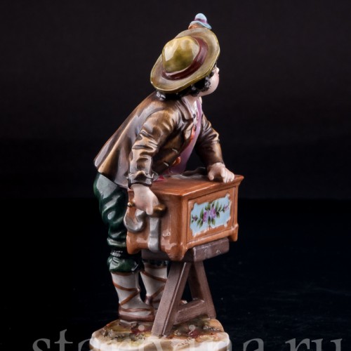 Шарманщик с обезьянкой, Дрезден, Германия, кон. 19 в