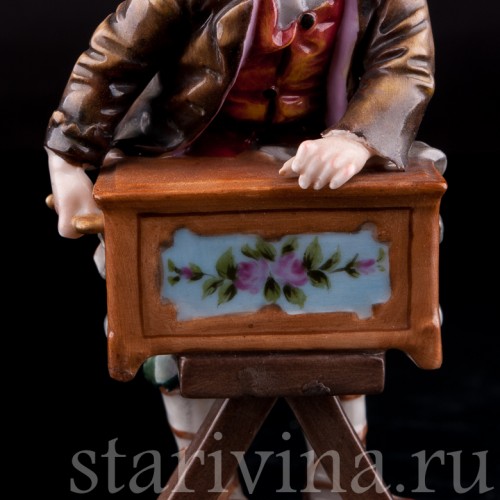 Шарманщик с обезьянкой, Дрезден, Германия, кон. 19 в