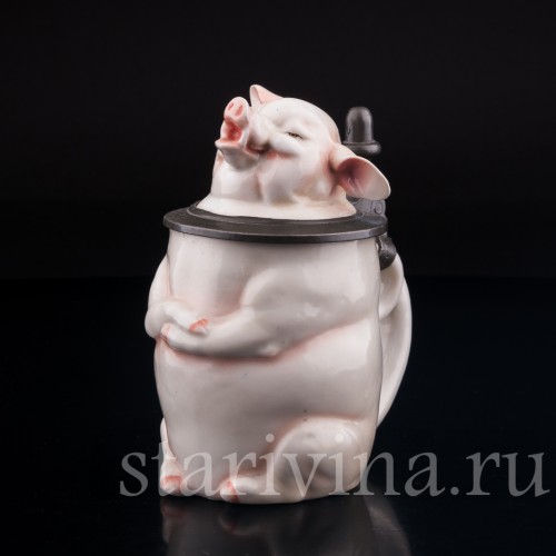 Кружка Поросенок, 0.3 л, Von Schierholz, Германия, 1900 гг