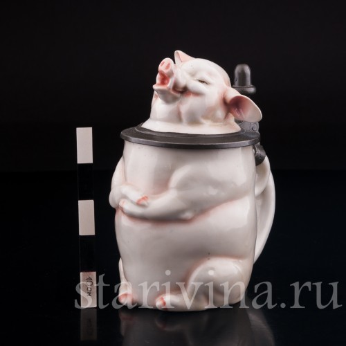 Кружка Поросенок, 0.3 л, Von Schierholz, Германия, 1900 гг
