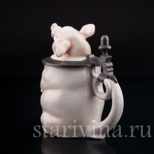 Кружка Поросенок, 0.3 л, Von Schierholz, Германия, 1900 гг