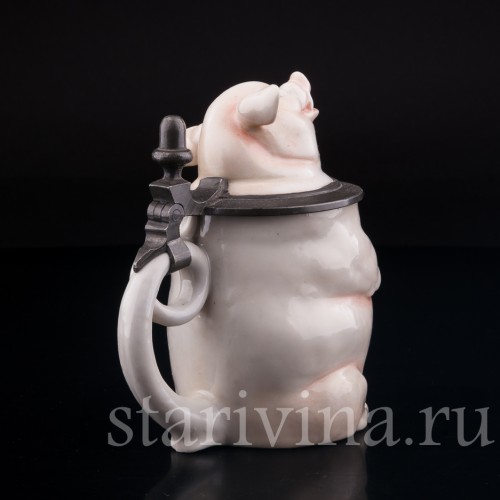 Кружка Поросенок, 0.3 л, Von Schierholz, Германия, 1900 гг